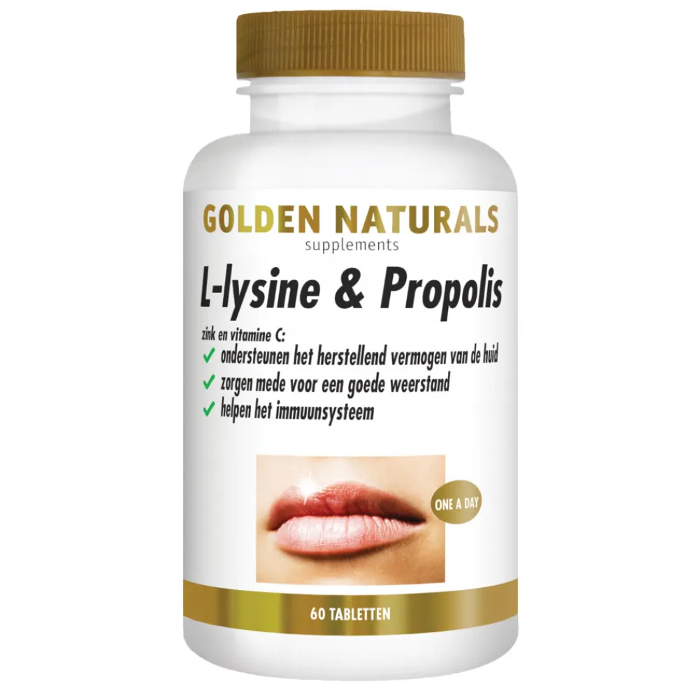 Speciale Bestanddelen<Golden Naturals L-lysine & Propolis Vegan 60 tabletten