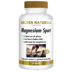 Mineralen<Golden Naturals Magnesium Sport 120 vegacapsules