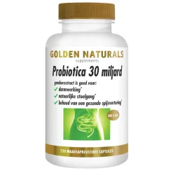 Probiotica 30 Miljard Maagsapresistent 120 vegacapsules^Golden Naturals Hot