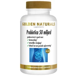 Speciale Bestanddelen<Golden Naturals Probiotica 50 Miljard Maagsapresistent 14 vegacapsules