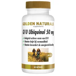 Q10 Ubiquinol 50mg 60 vegacapsules^Golden Naturals Clearance