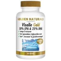 Speciale Bestanddelen<Golden Naturals Visolie Gold 50% EPA & 25% DHA 180 softgels