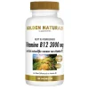 Vitaminen<Golden Naturals Vitamine B12 3000mcg Vegan 180 zuigtabletten