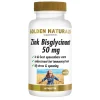 Mineralen<Golden Naturals Zink Bisglycinaat 50mg Vegan 60 tabletten