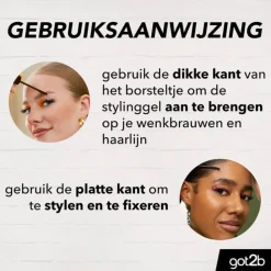 New Glued 4 Brows & Edges Gel Brown 16 ml Haarstyling