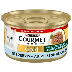 New Gold Blik Malse Lekkernijen Zeevis 85 gr Kattenvoer