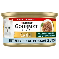 New Gold Blik Malse Lekkernijen Zeevis 85 gr Kattenvoer