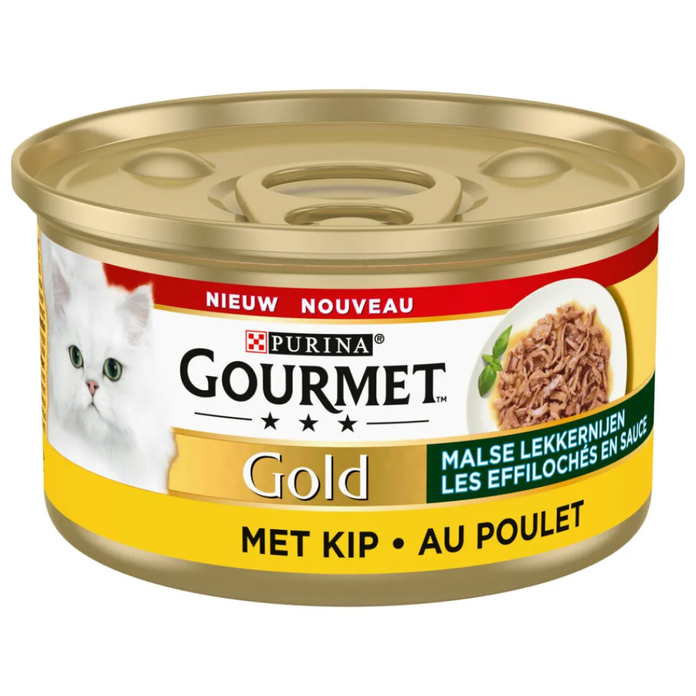 Gold Blik Malse Lekkernijen Kip 85 gr^Gourmet Hot