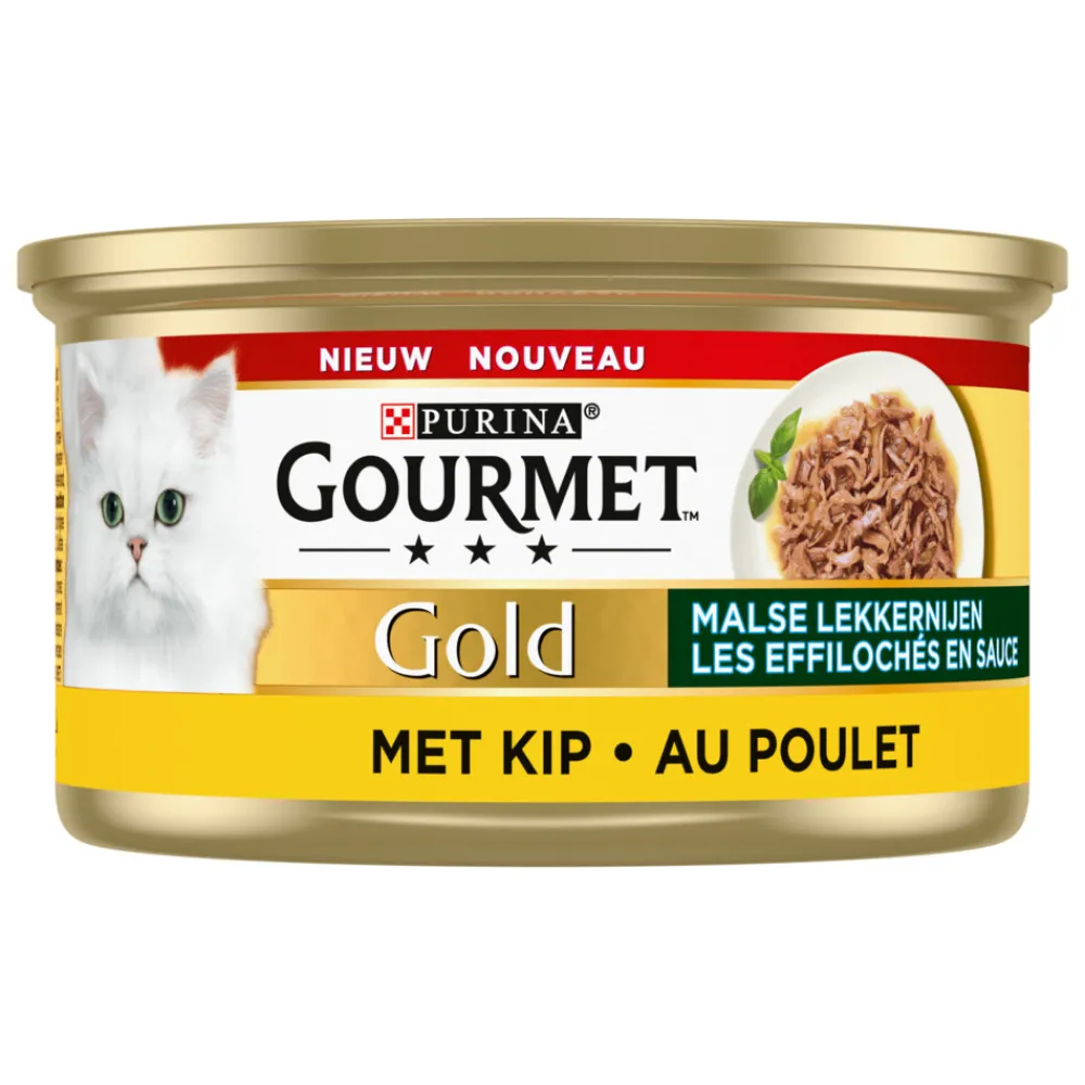Gold Blik Malse Lekkernijen Kip 85 gr^Gourmet Hot