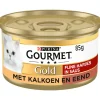 Gold Fijne Hapjes Kalkoen - eend 85 gr^Gourmet Discount