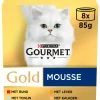Gold Fijne Mousse Rood 8 x 85 gr^Gourmet Outlet