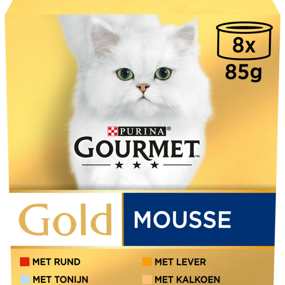 Gold Fijne Mousse Rood 8 x 85 gr^Gourmet Outlet