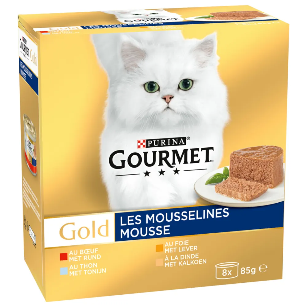 Gold Fijne Mousse Rood 8 x 85 gr^Gourmet Outlet