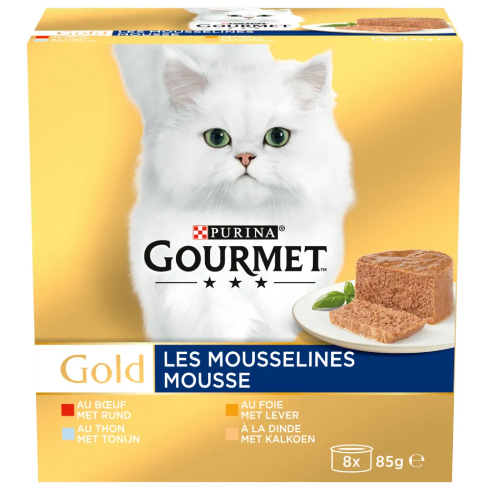 Gold Fijne Mousse Rood 8 x 85 gr^Gourmet Outlet