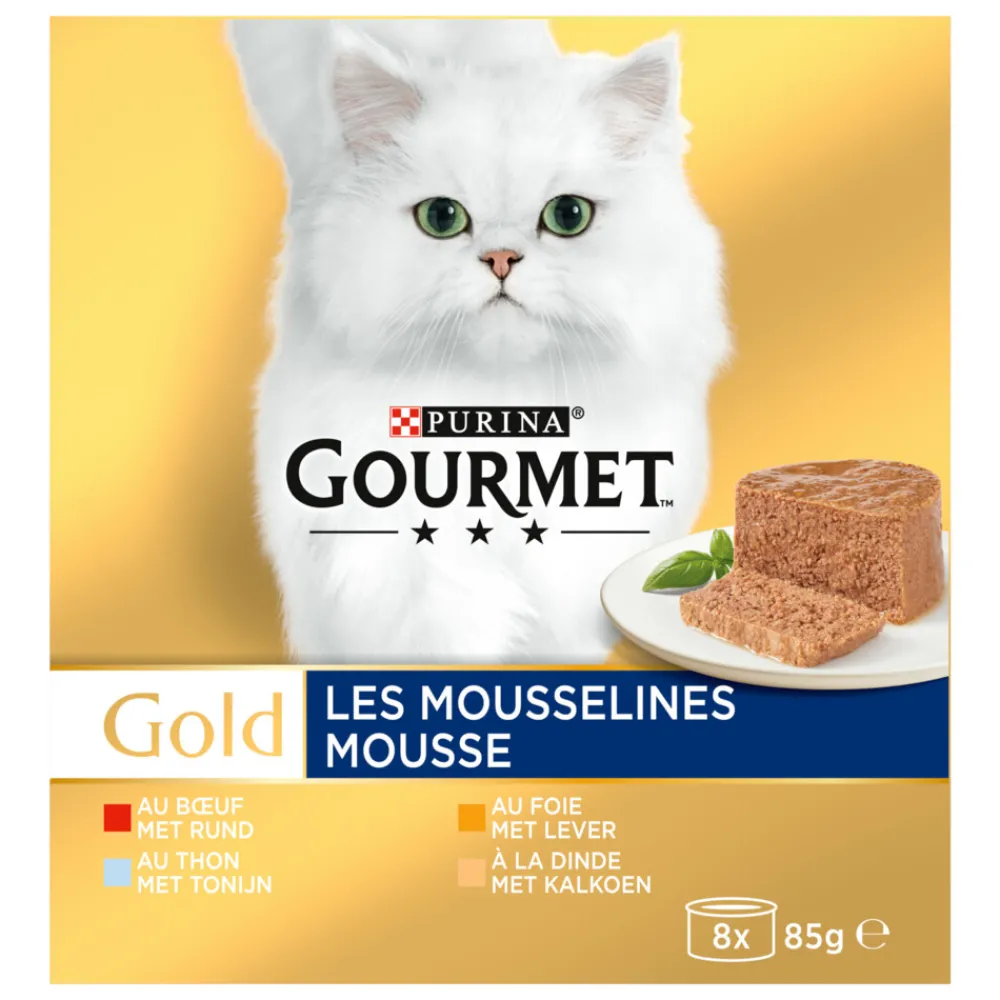 Gold Fijne Mousse Rood 8 x 85 gr^Gourmet Outlet