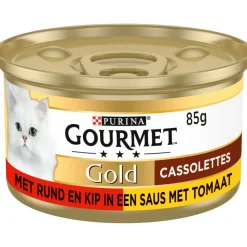 Kattenvoer<Gourmet Gold les Cassolettes Rund 85 gr