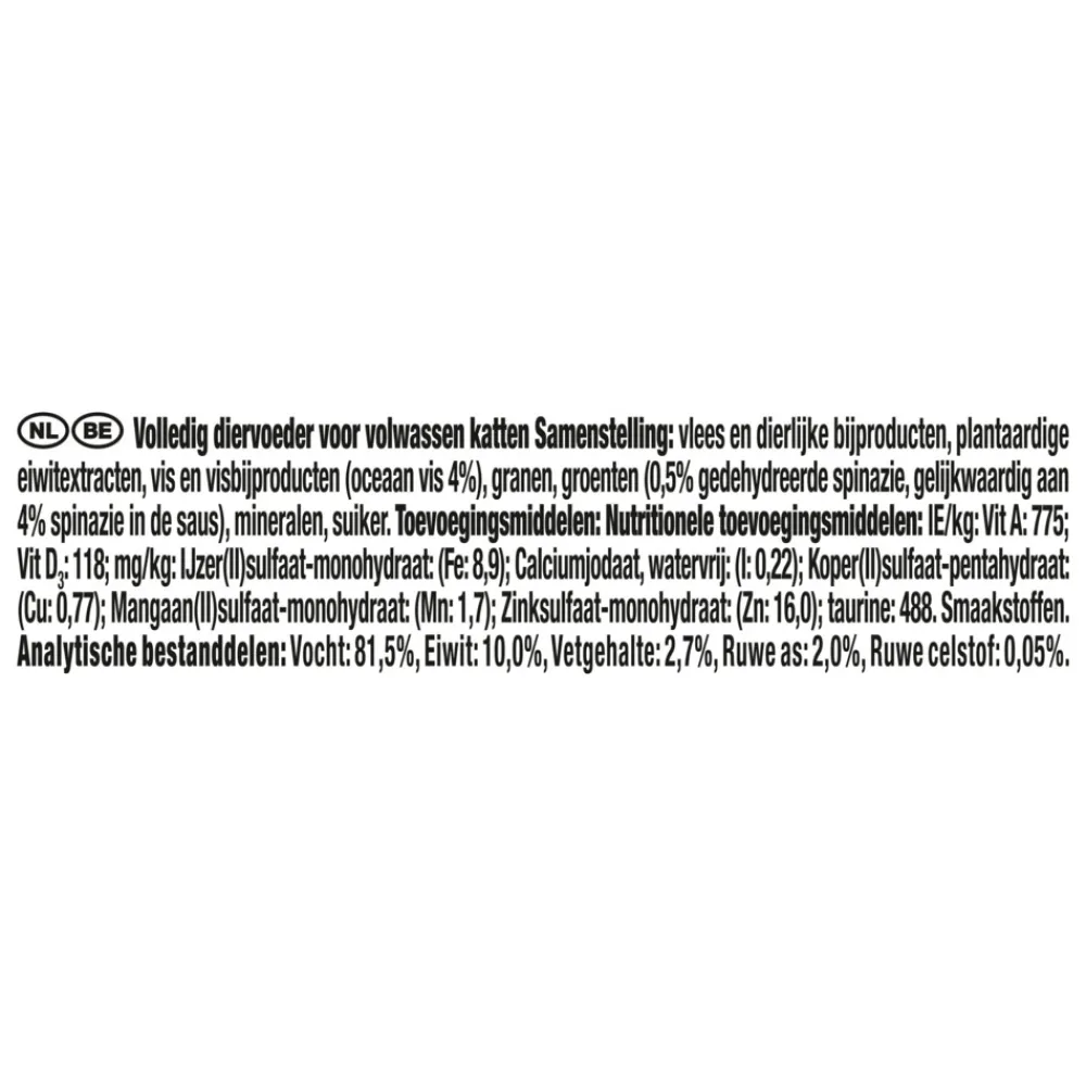 Gold Luxe Mix Zeevis - Spinazie 85 gr^Gourmet Best