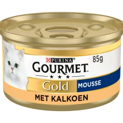 Kattenvoer<Gourmet Gold Mousse Kalkoen 85 gr