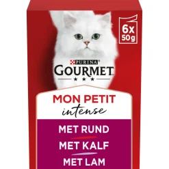 Kattenvoer<Gourmet Mon Petit Vlees 6 x 50 gr
