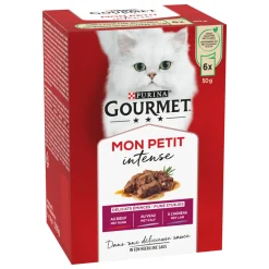 Kattenvoer<Gourmet Mon Petit Vlees 6 x 50 gr