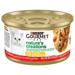 Kattenvoer<Gourmet Nature's Creations Rund 85 gr