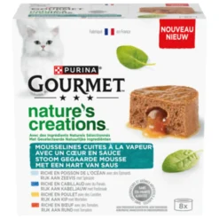 Nature's Creations Blik Mousse met Saus Zeevis 8 x 85 gr Kattenvoer