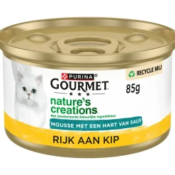 Nature's Creations Blik Mousse met Saus Kip 85 gr^Gourmet Discount