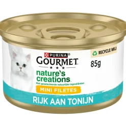 Kattenvoer<Gourmet Nature's Creations Tonijn 85 gr