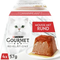 Kattenvoer<Gourmet Revelations Mousse Rund 4 x 57 gr
