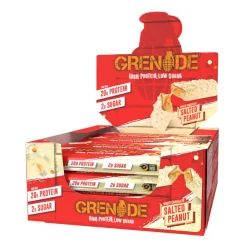 Snacks|Sportvoeding & Drank<Grenade Protein Bars White Chocolate Salted Peanut 12 x 60 gr