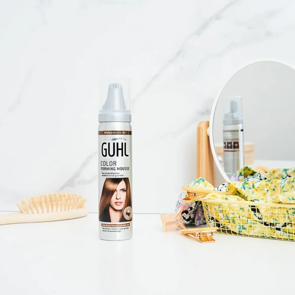 Haarkleuring<Guhl Color Forming Mousse Middenbruin 40 75 ml
