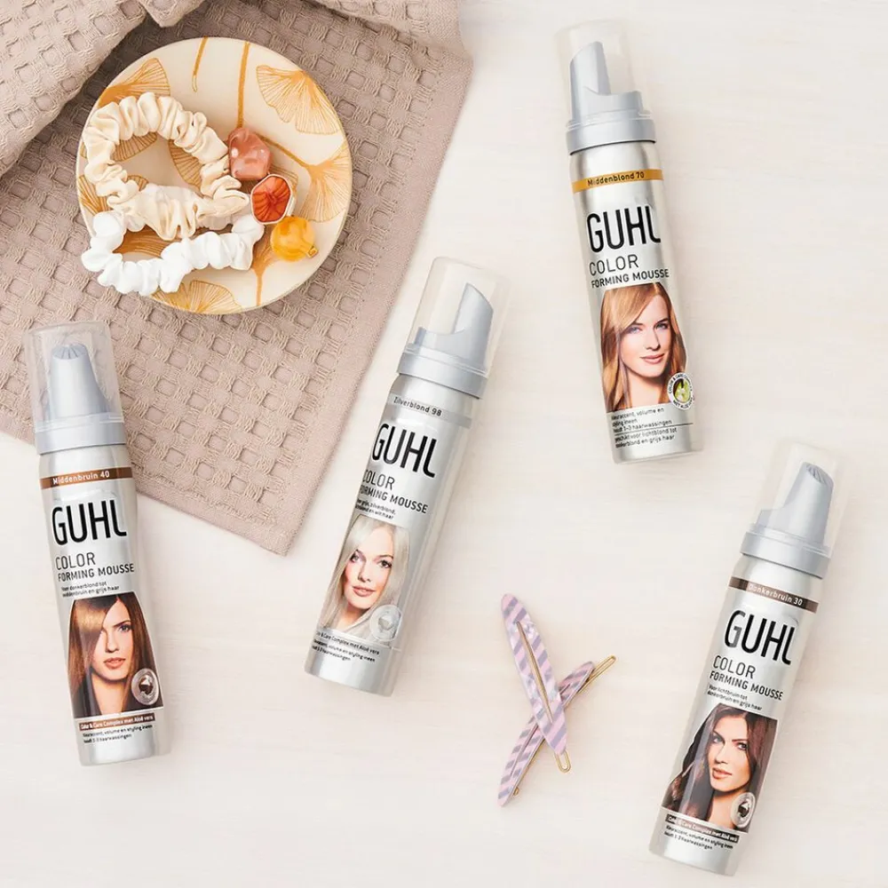 Haarkleuring<Guhl Color Forming Mousse Middenbruin 40 75 ml