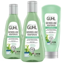 Gevoelige Hoofdhuid - Shampoo 2 x 250 ml & Conditioner 1 x 200 ml - Pakket^Guhl Outlet