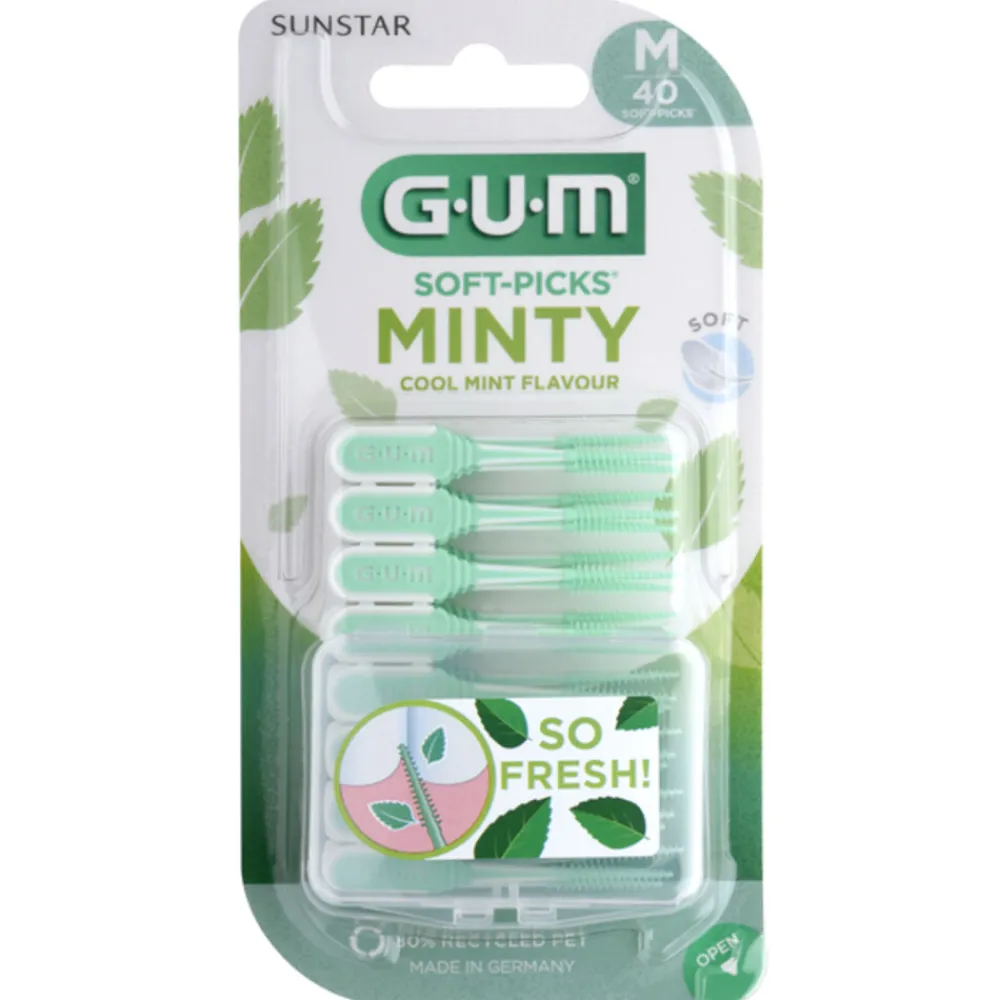 Flossen & Ragen<GUM Soft-Picks Comfort Flex Mint Medium 40 stuks