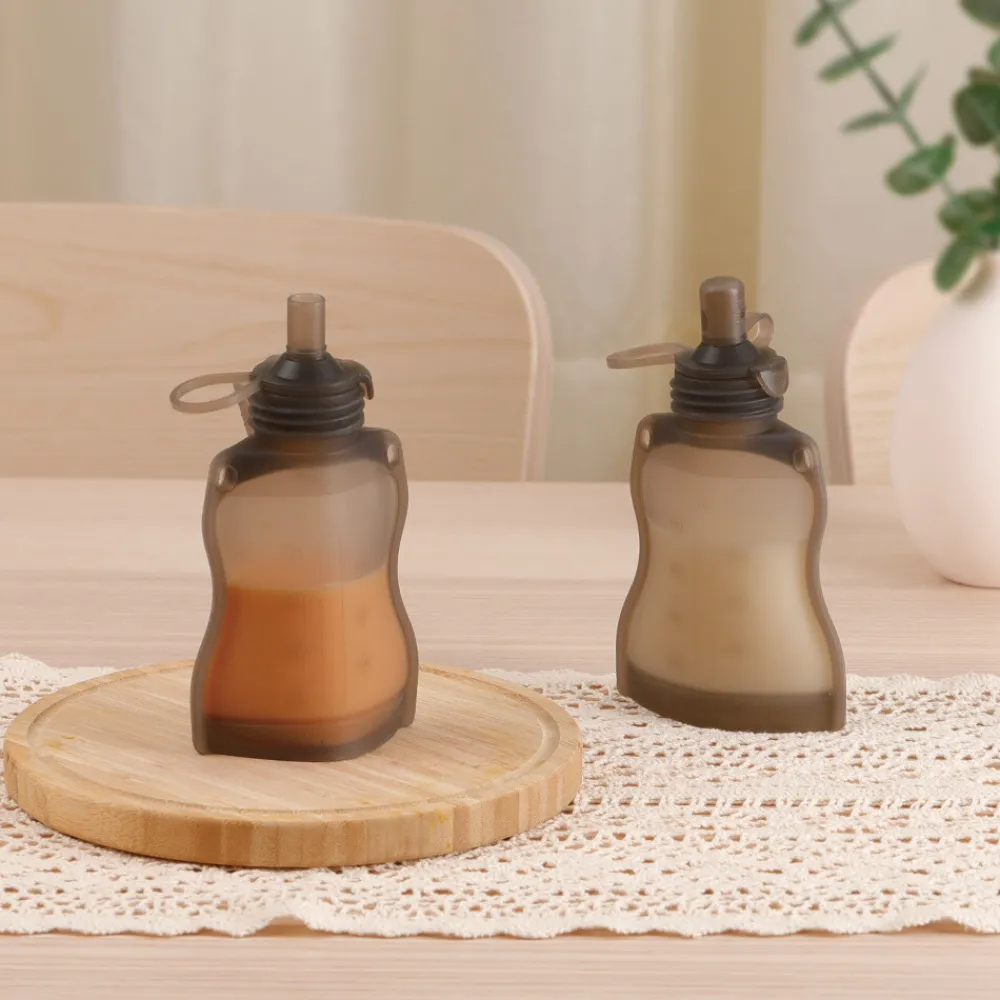 Servies & Drinkbekers<Haakaa Yummy Pouch Knijpzakken Food Grade siliconen 130 ml 2 stuks