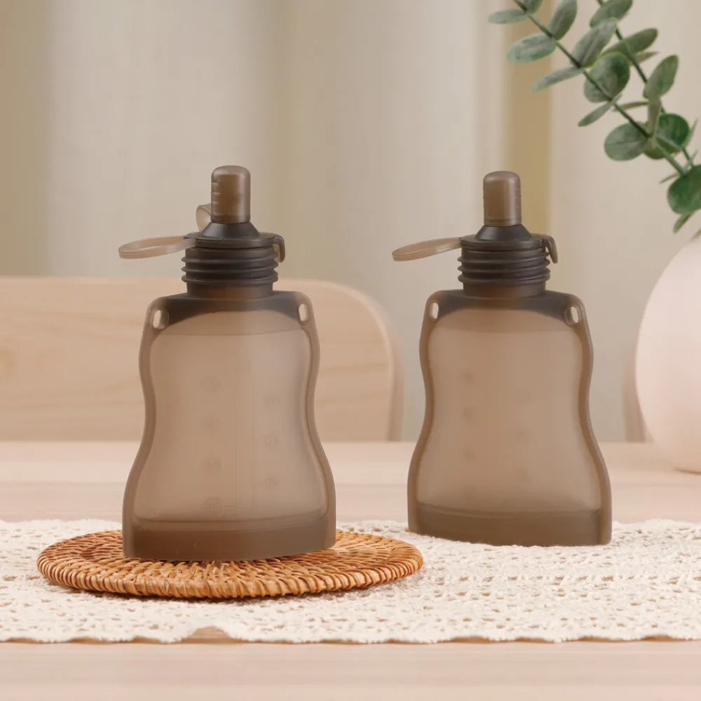 Servies & Drinkbekers<Haakaa Yummy Pouch Knijpzakken Food Grade siliconen 130 ml 2 stuks