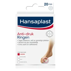 Pleisters|Voetverzorging<Hansaplast Anti-drukringen voor Likdoorns 20 stuks