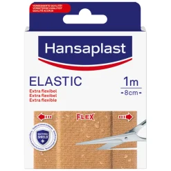 Pleisters<Hansaplast Elastic 1 m x 8 cm