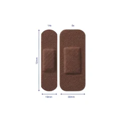 Pleisters<Hansaplast Sensitive Pleister Dark 20 stuks