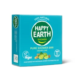 100% Natuurlijke Shower Bar Cedar Lime 90 gr^Happy Earth Outlet