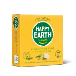 100% Natuurlijke Shower Bar Jasmine Ho Wood 90 gr^Happy Earth Outlet