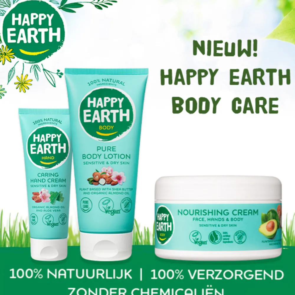 Voedende Créme 100% Natuurlijk 200 ml^Happy Earth Clearance