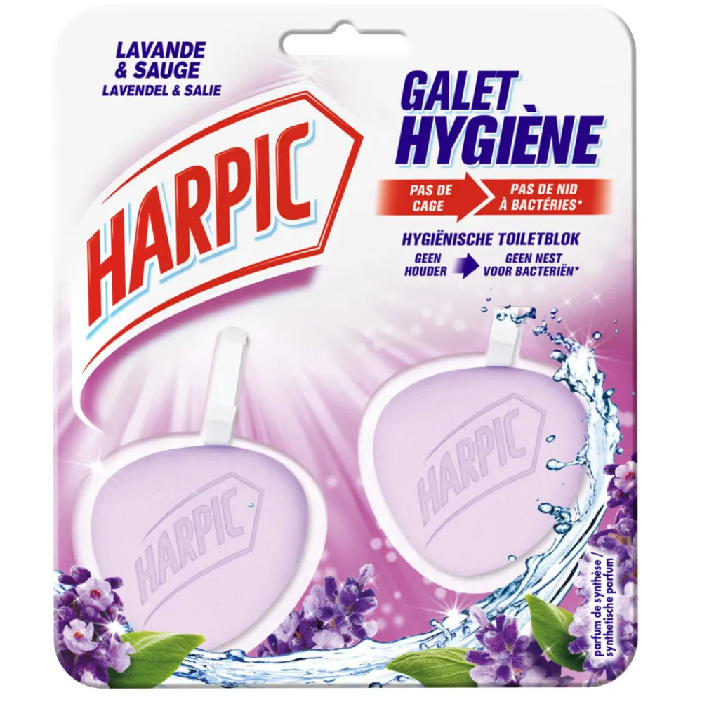 Toiletblok Lavendel 2 stuks^Harpic Best