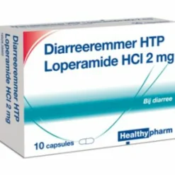 Diarreeremmer HTP Loperamide HCl 2 mg 10 capsules^Healthypharm Clearance