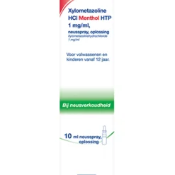 Clearance Neusspray Xylometazoline 1 mg/ml Menthol 10 ml Keel & Luchtwegen