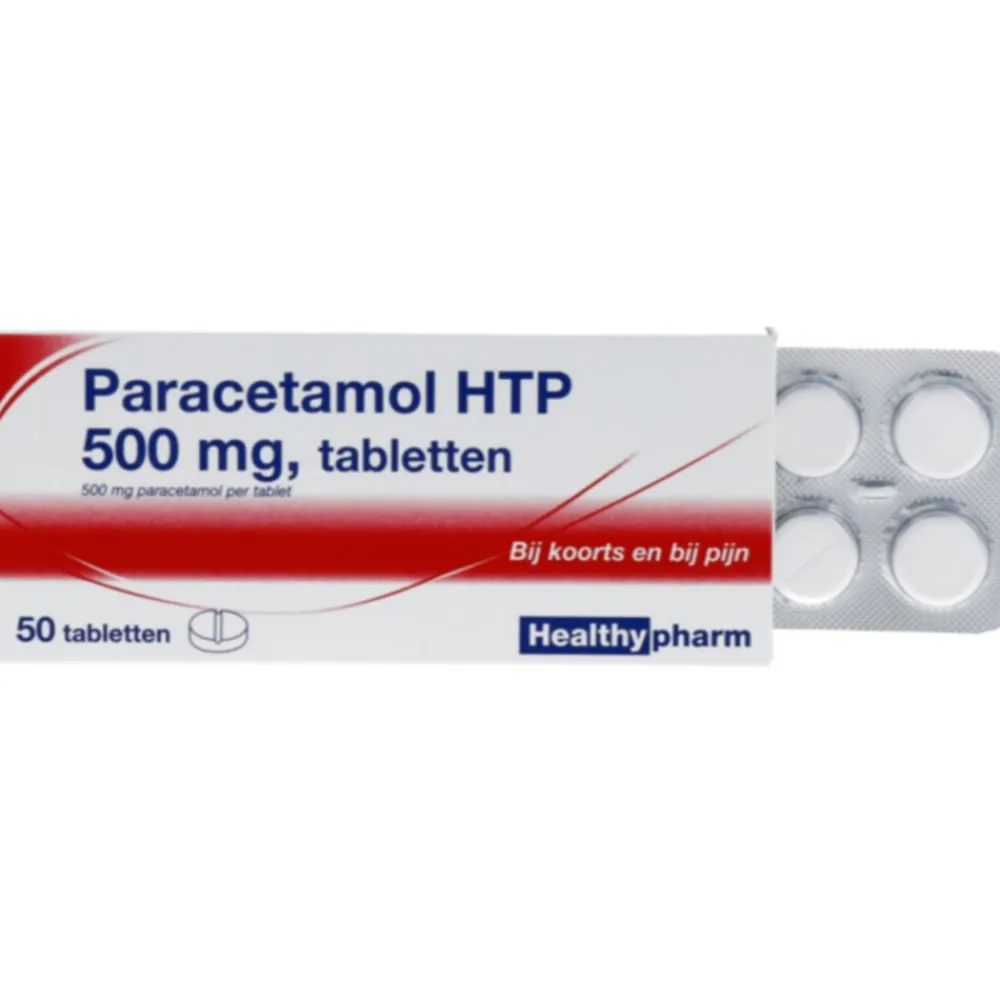 Paracetamol 500mg 50 tabletten^Healthypharm Clearance