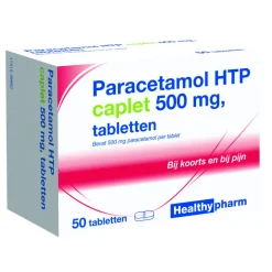 Paracetamol 500 mg Caplet 50 tabletten^Healthypharm
