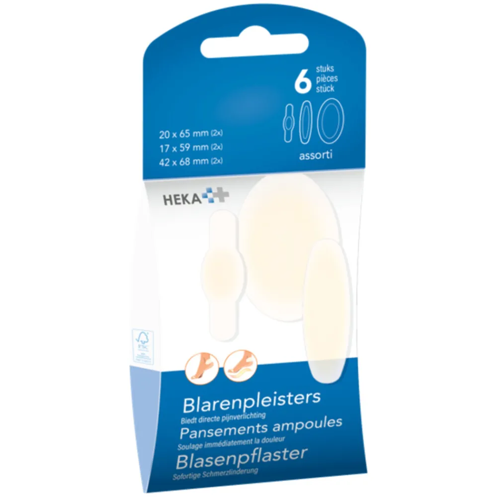 Clearance Blarenpleister Assortie 6 stuks Pleisters|Voetverzorging