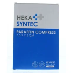 Online Paraffin Compress 7,5 x 7,5 cm Steriel 10 stuks Verbandmiddelen