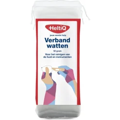 Wondverzorging|Verbandmiddelen<HeltiQ Verbandwatten 50 gr